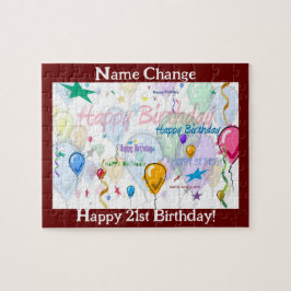 Feliz Aniversário Quebra-cabeça II (Personalizar)