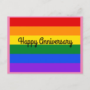 Feliz Aniversário Rainbow nº 1 Cartão postal