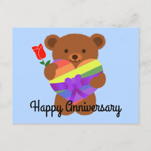 Feliz Aniversário Ursinho #2 Cartão Postal