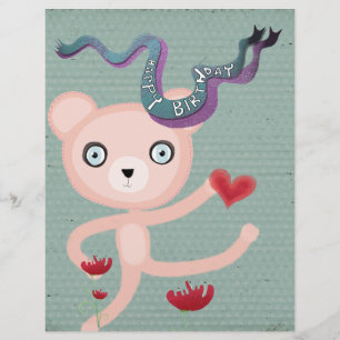 Feliz aniversário ursinho poppy flyer