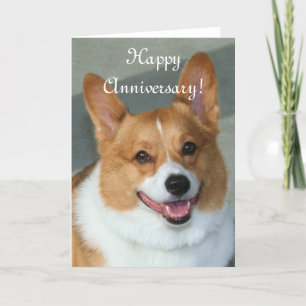 Feliz Aniversário Welsh Corgi - Cartão de Saudação