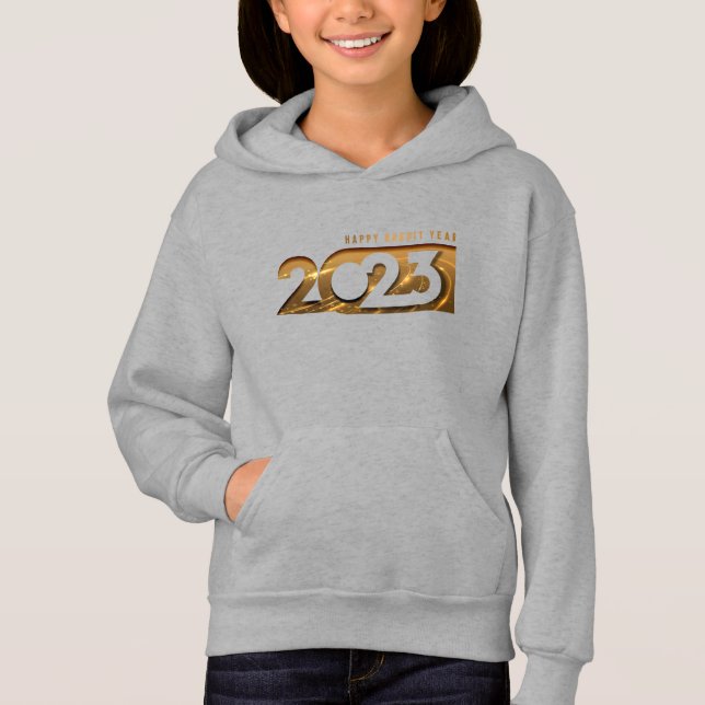 Feliz Ano do Coelho 2023 (2) | Crianças Pullover H (Frente)