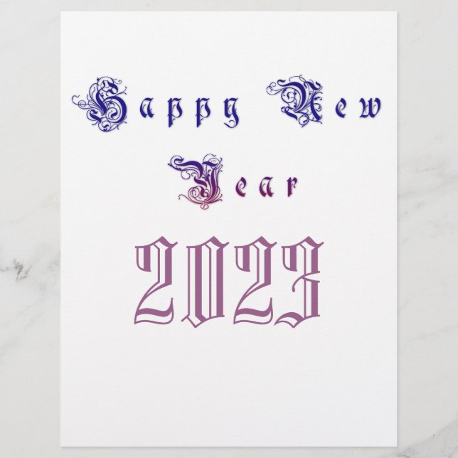Feliz ano novo 2023 (Frente)