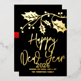 Feliz ano novo 2026, fita vermelha