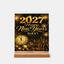 Feliz Ano Novo 2027 | Fogos de Artifício Luxuosos 