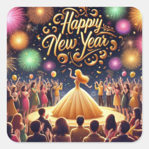 FELIZ ANO NOVO adesivo