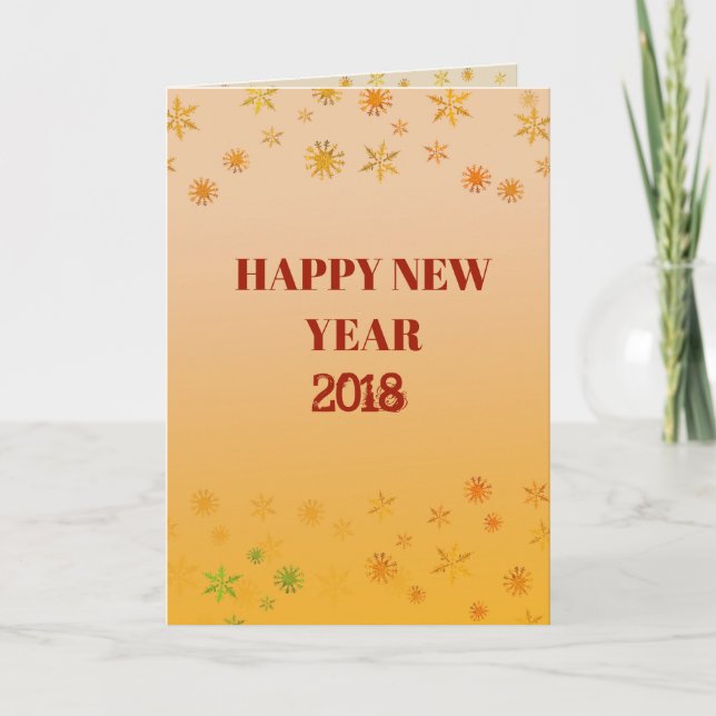 Feliz Ano Novo Cartão postal 2018 (Frente)