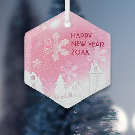 Feliz ano novo da Casa Branca de Neve Rosa