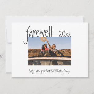 Feliz ano novo de despedida em revista