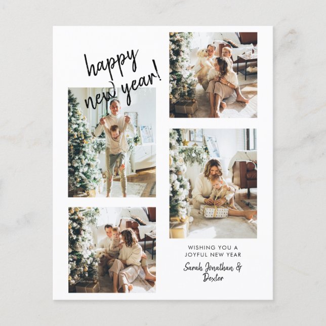 FELIZ ANO NOVO de Fotografia do Script de Pincel M (Frente)