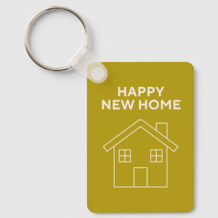 Feliz Ano Novo em Casa - Porta-chaves de fundo Mos