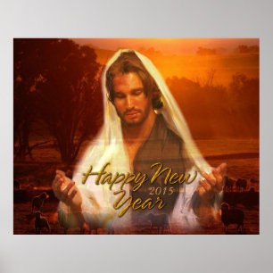 Feliz ano novo Jesus 2015 Poster