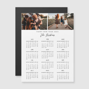 feliz ano novo Magnético do Calendário 2023