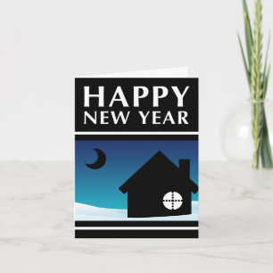 feliz ano novo novo anúncio de endereço