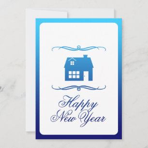 feliz ano novo novo anúncio de endereço