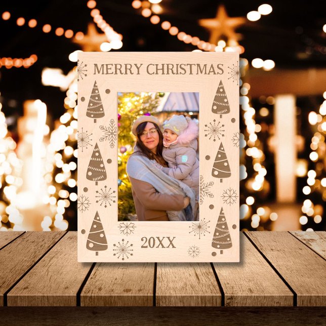 Feliz Árvores de Natal e Flocos de Neve (Criador carregado)