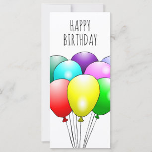 Feliz Balões de Aniversário Coloridos