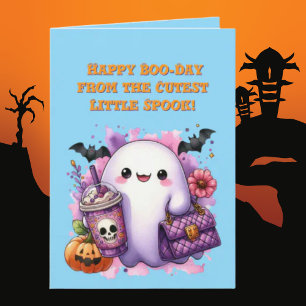 Feliz Bote Day Ghost Fotografia Ghost Cartões de D