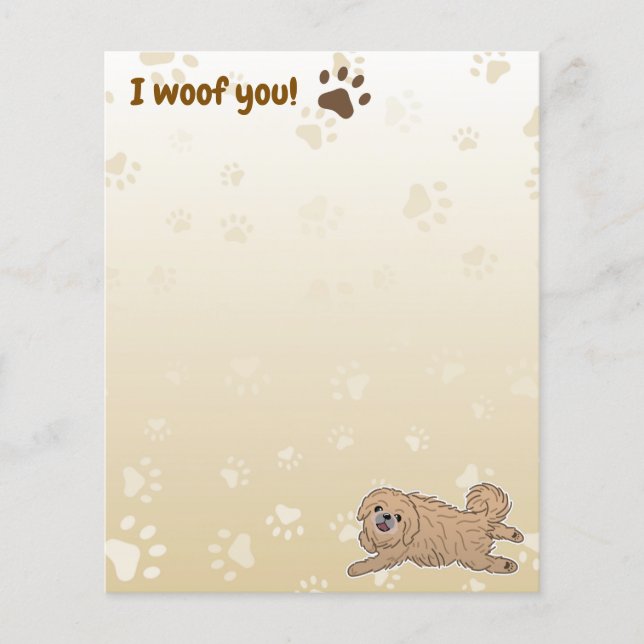 Feliz Cachorro Pekingês Ao Lover I Wows (Frente)