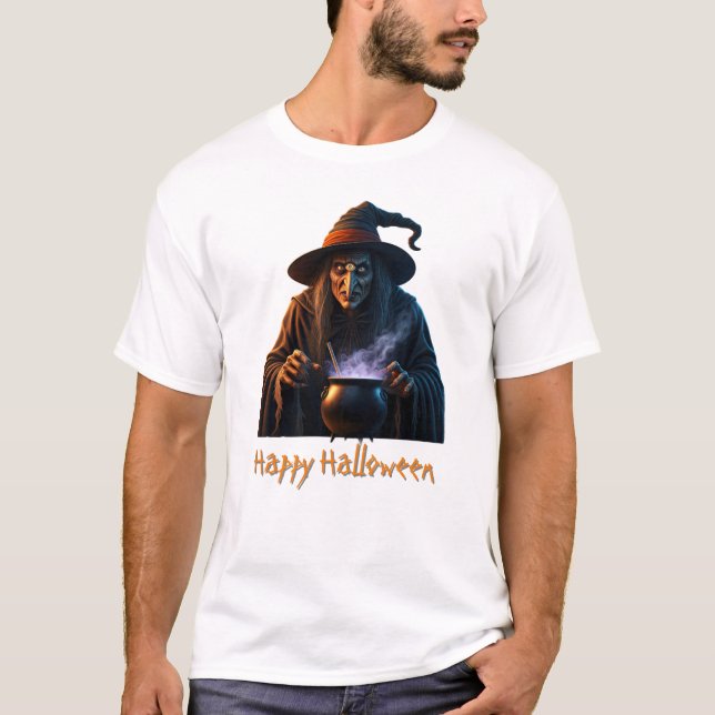 Feliz Camisa do Dia das Bruxas (Frente)