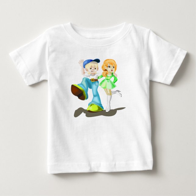 Feliz Camiseta de Bebê (Frente)