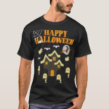 Feliz Camiseta Diversão de Halloween