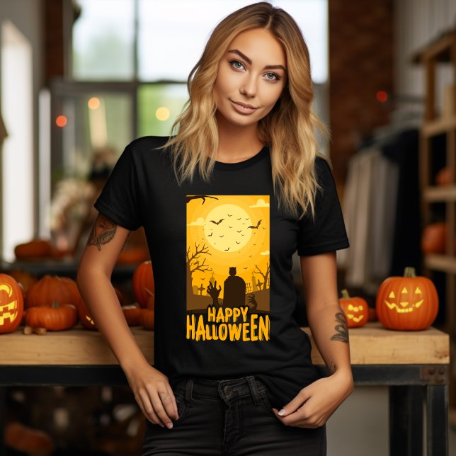 Feliz Camiseta Noite de Halloween (Criador carregado)
