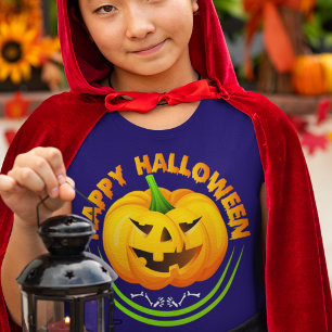 Feliz Camiseta Pumpkin Jack-O-Lanterna