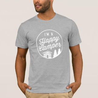 Feliz Camper Heather Cinza Unisex T-Shirt