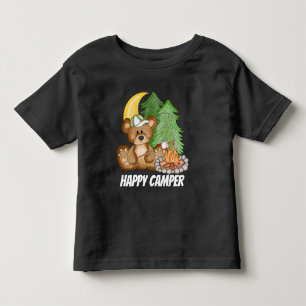 Feliz campista infantil, camiseta infantil