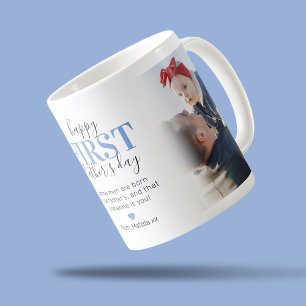 Feliz caneca de café com Dia de os pais de 1rua