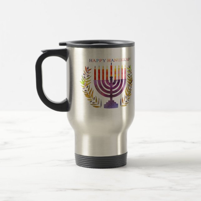 Feliz Caneca de viagem Hanukkah (Esquerda)