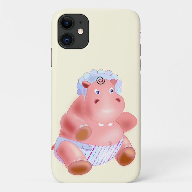 Feliz capas de iphone de Hippo de Bebê - Personali (Verso)