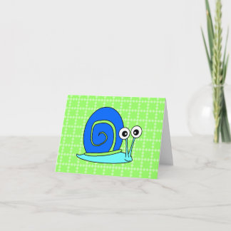 Feliz Caracol Obrigado Cartões