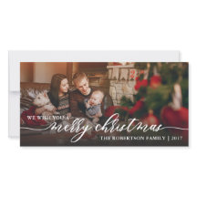 Feliz Cartão com fotos de Natal