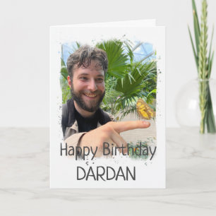 Feliz Cartão com fotos Personalizado de Aniversári