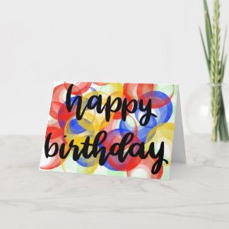 Feliz cartão de aniversário