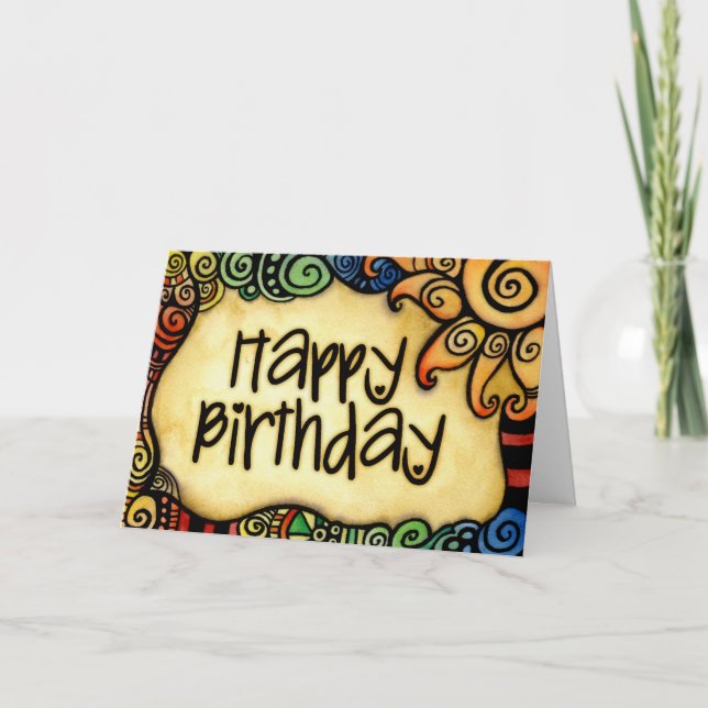 Feliz Cartão de Aniversário (Frente)