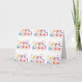 Feliz Cartão de Aniversário