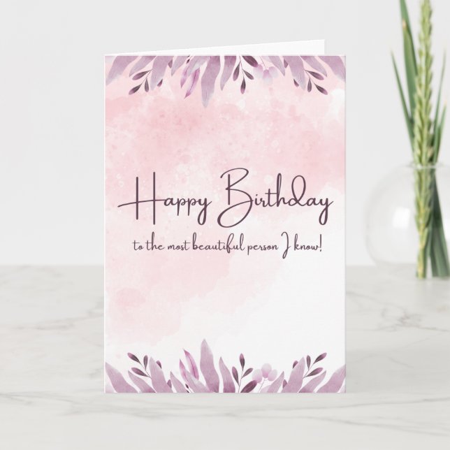 Feliz Cartão de Aniversário (Frente)