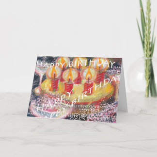 Feliz cartão de aniversário