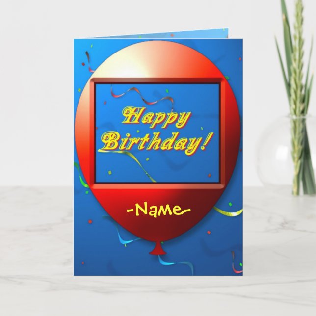 Feliz Cartão de Aniversário (Frente)