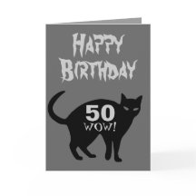 Feliz Cartão de Aniversário 50º.