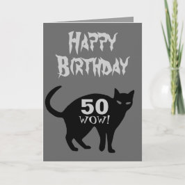 Feliz Cartão de Aniversário 50º.