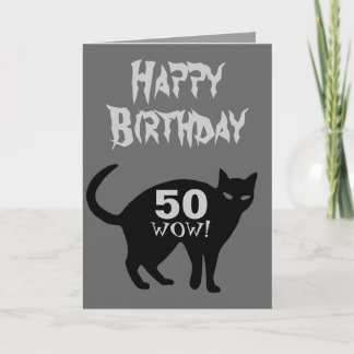 Feliz Cartão de Aniversário 50º.