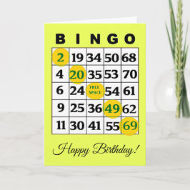 Feliz Cartão de Aniversário BINGO
