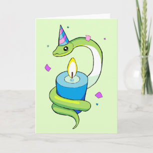 Feliz Cartão de Aniversário Cobra