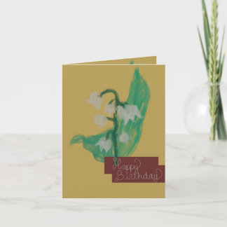 Feliz Cartão de Aniversário com Flor de Maio