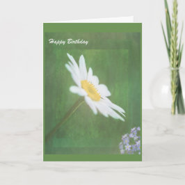 Feliz Cartão de Aniversário com flores adoráveis.