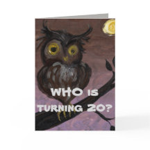 Feliz Cartão de Aniversário de 20